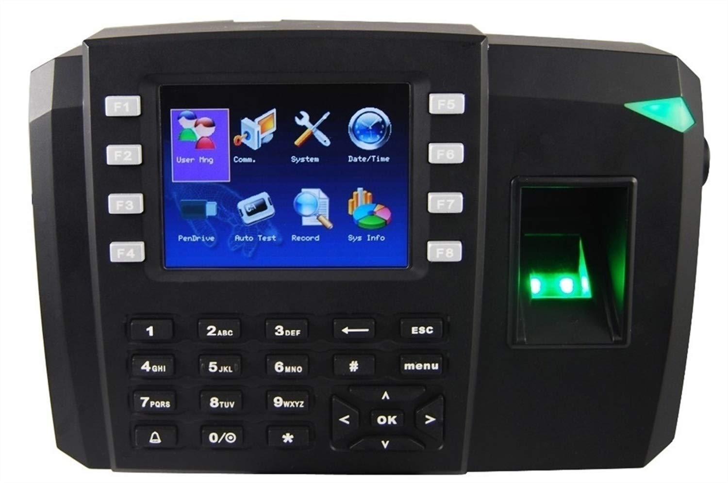 Máquina de Asistencia con Registro de Tiempo Mediante Huellas Dactilares, Sistema de Control de Acceso, identificación con Foto y Wi-Fi