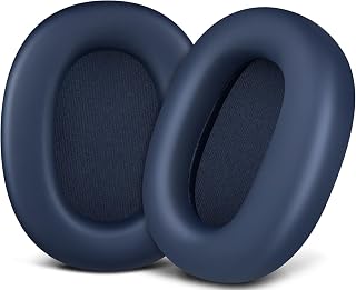 SOULWIT Replacement Ear Pads for Sony WH-1000XM6 (WH1000XM6) Noise Cancelling Earphones, Earpads Ear Pad with Soft Protein Leads and High-density Memory Foam - Midnight Blue