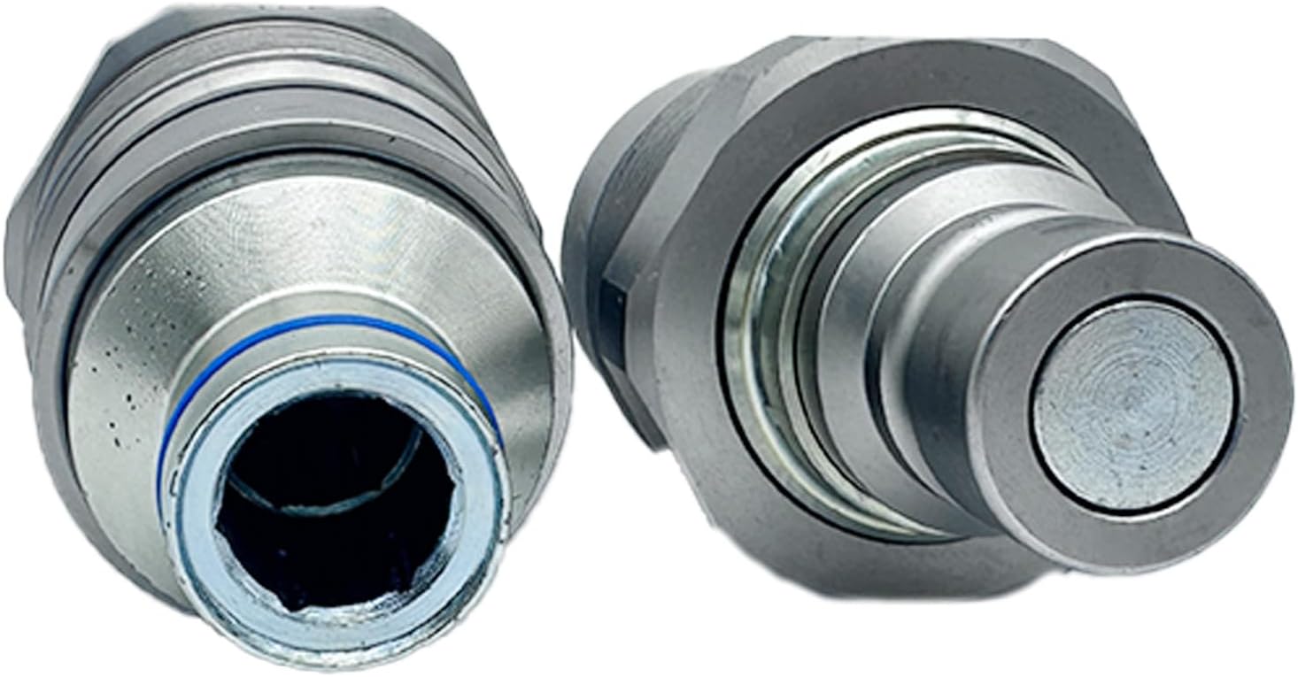 Male Hydraulic Coupler 7246799 Female Hydraulic Coupler 7246802 Fikowjs Compatible for Bobcat 753 763 773 863 864 883 A220 A300 Skid Steer Loaders