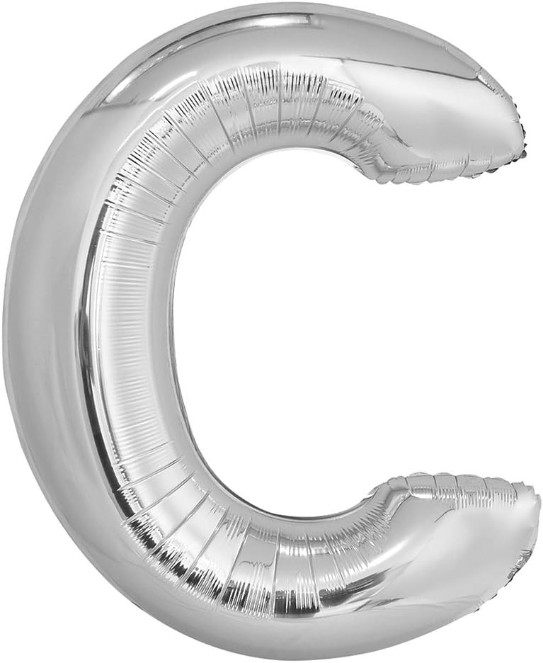 Unique Industries 34インチ シルバー 最大51 Offクーポン バルーン C フォイル 文字