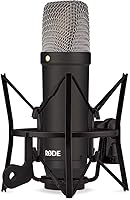 Vista 5 de Rode NT1 Signature Series Large-Diaphragm Condenser Microphone (Black) Bundle with MS-5230F Tripod Microphone Stand with Fixed Boom and Polsen