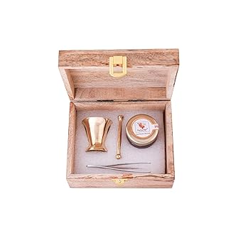 Dry Fruit Hub Saffron Kesar 2gm Kesor | Kungumapoo Kashmir Zafran | Keshar | kumkumapoovu pregnant women With FREE Antique Wooden Gift Box With Brass Okahlee (mortar and pestle) And Plucker - image, photos