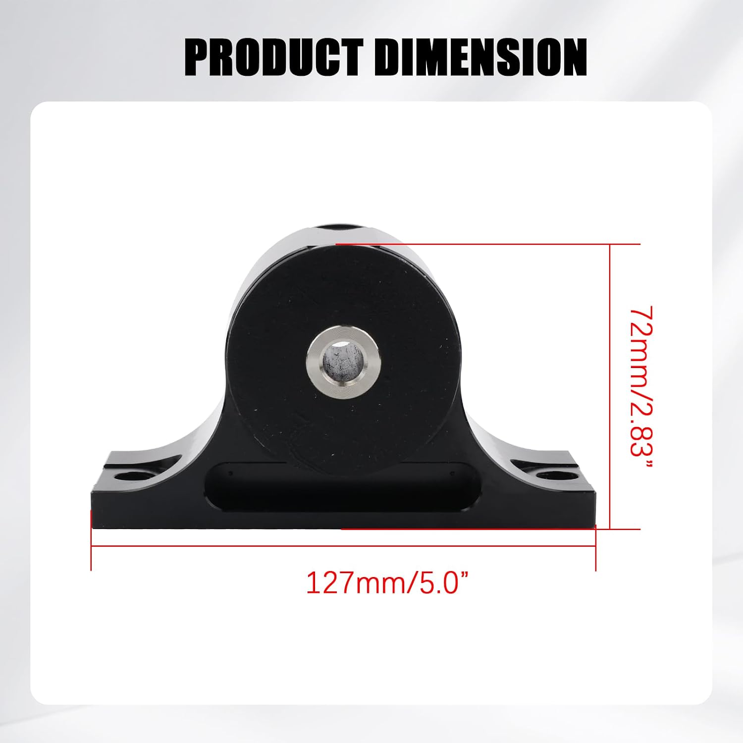 Billet Transmission Mount Engine Aluminum Mount Compatible with Nissan 350Z 2003-2009 Billet Aluminum 75A Polyurethane Bushings Improves Shifting for Racing & Street Use