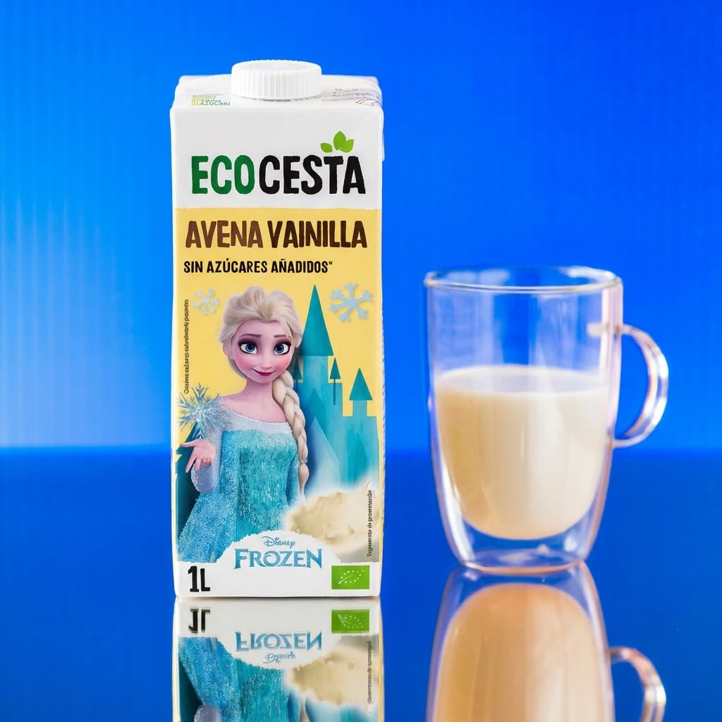 Pack 6 x 1 L Bebida Vegetal de Avena y Vainilla BIO, 100% Natural, Baja en Calorías, Vegano