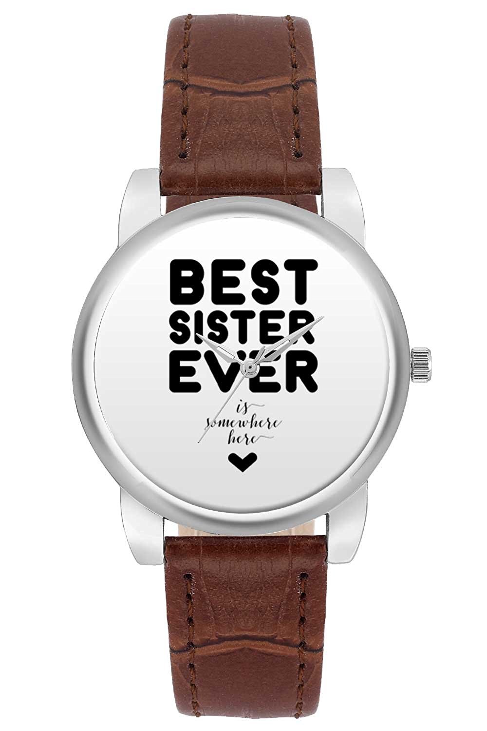 BIGOWL White dial Best Sister Ever Watch for Girls, Gifts for Sister (B07C9DL99J) Amazon Price History, Amazon Price Tracker