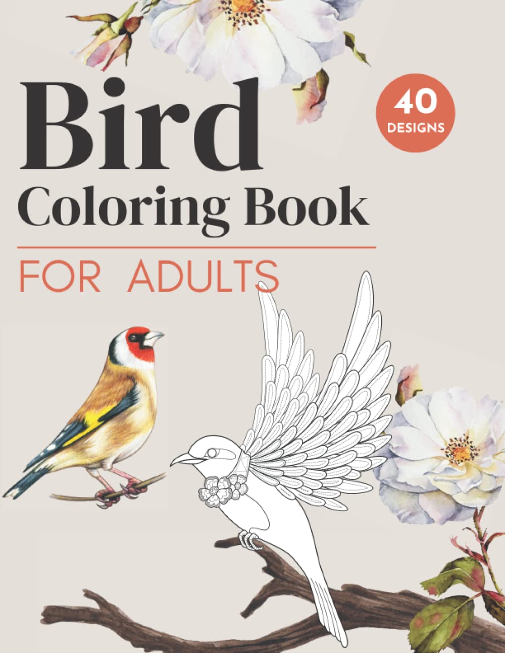 Bird Coloring Book for Adults: Pretty Bird Themed Coloring Pages for Adult Relaxation