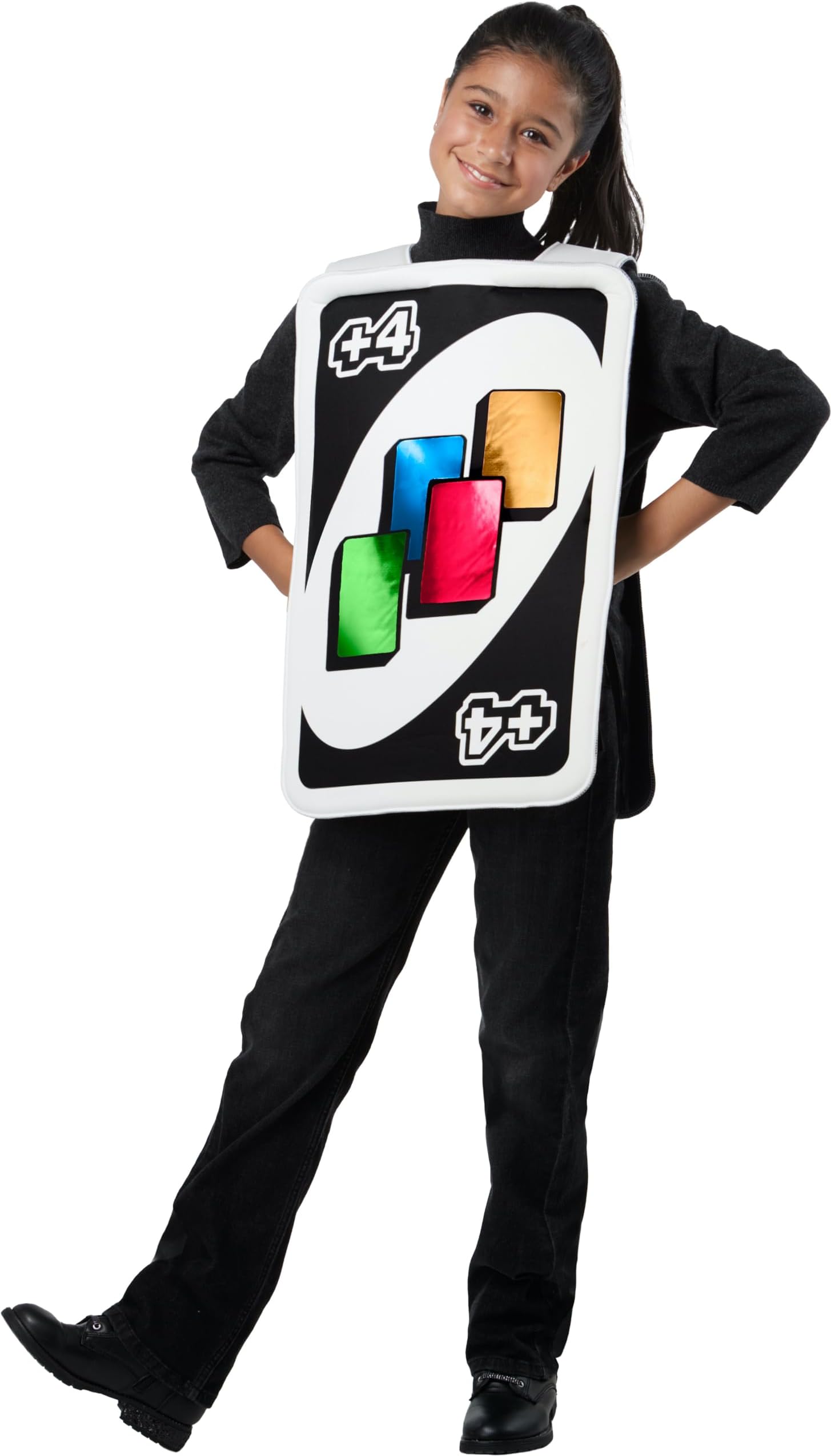 Mattel Uno: Draw Four Card Costume for Kids by Rubies, Unisex One Size