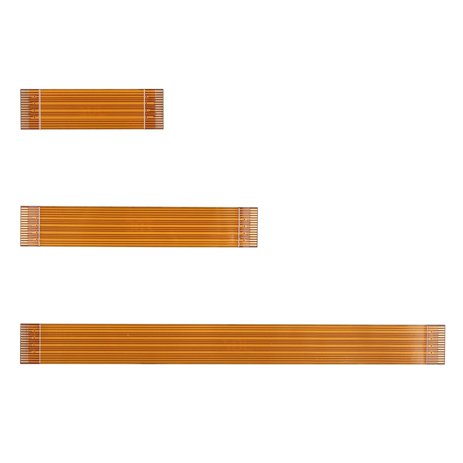 ZDE Set di 6 cavi piatti flessibili da 16 pin, 0,5 mm, 30 mm, 50 mm, 90 mm, FPC FFC, con 2 bulloni di montaggio M.2 SSD, compatibili con Raspberry Pi 5 PCIe a M.2 Key M NVMe SSD adattatore PCIe