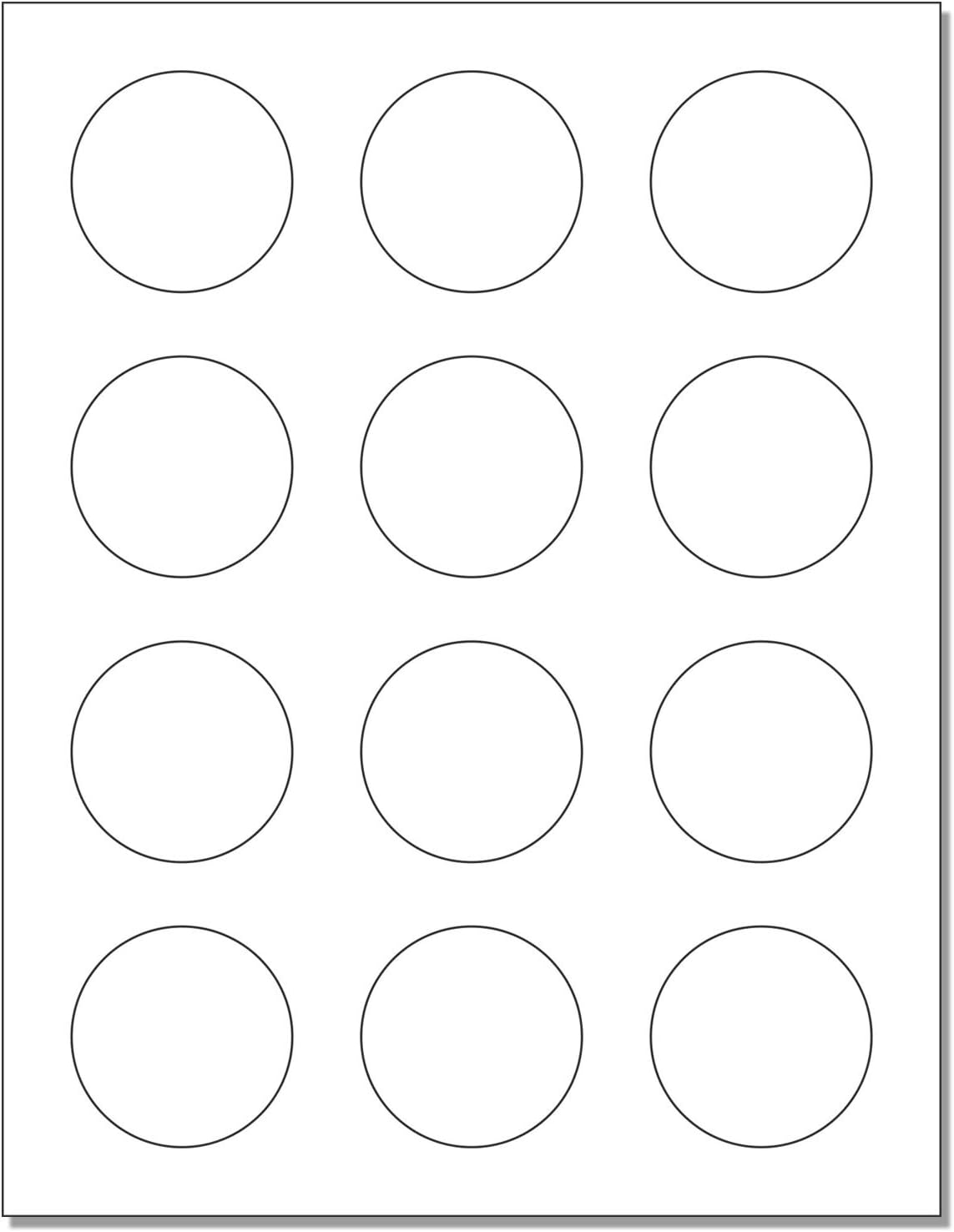 Avery Printable Round Labels with Sure Feed, 2" Diameter
