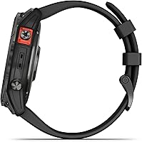 Vista 5 de Garmin Fenix 7X Solar Multisport Reloj GPS gris pizarra con correa negra