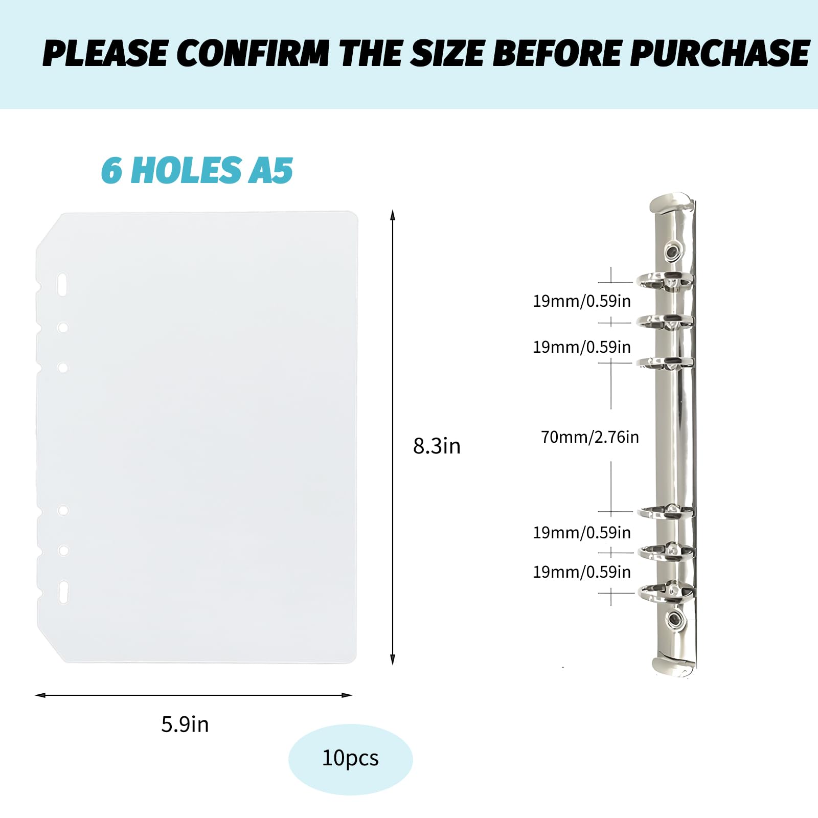 Nail Swatches, Nail Storage, Swatch Book Press On Book Insert Removable Display Stand Cover Binder Suitable for Salons and Enthusiasts (A5)