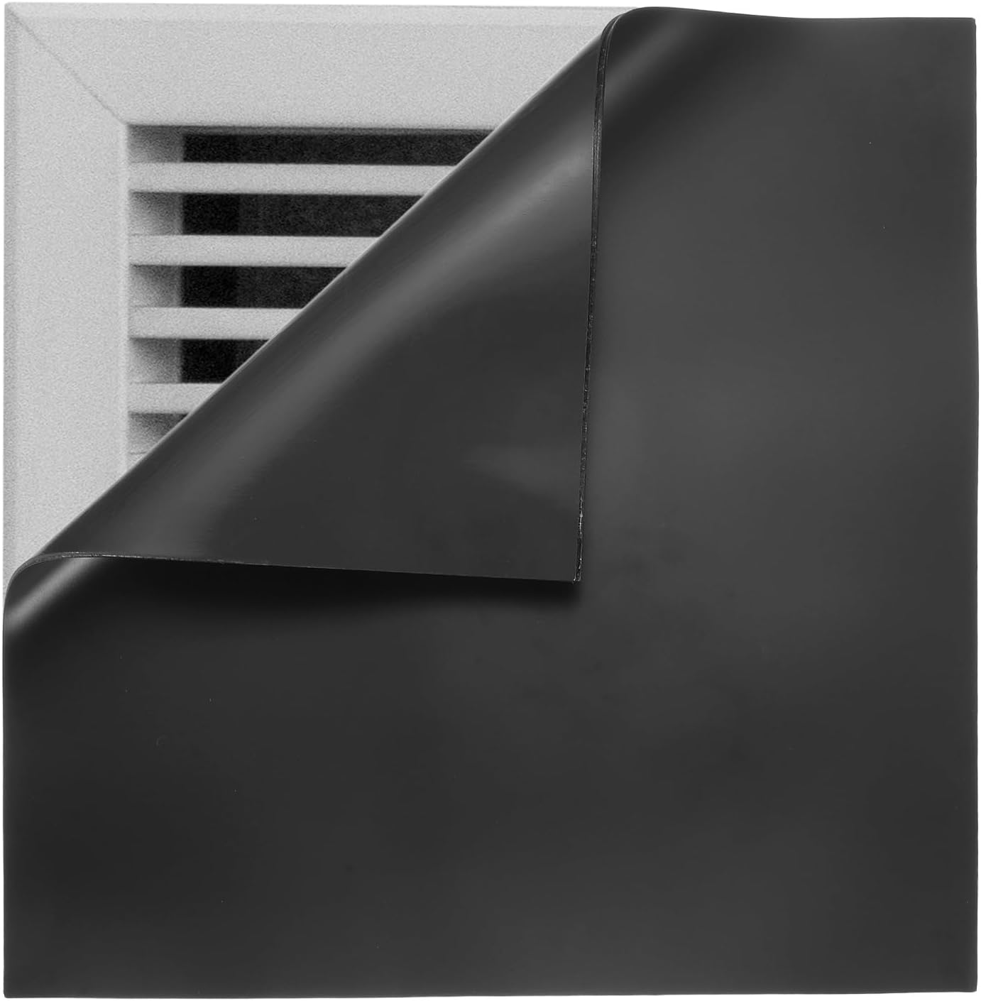 PATIKIL Square Magnetic Vent Covers 12x12 Inch, Floor Air Vent Blocker Covers Register Sound Proof Cover for Home Floor Wall Ceiling, Black