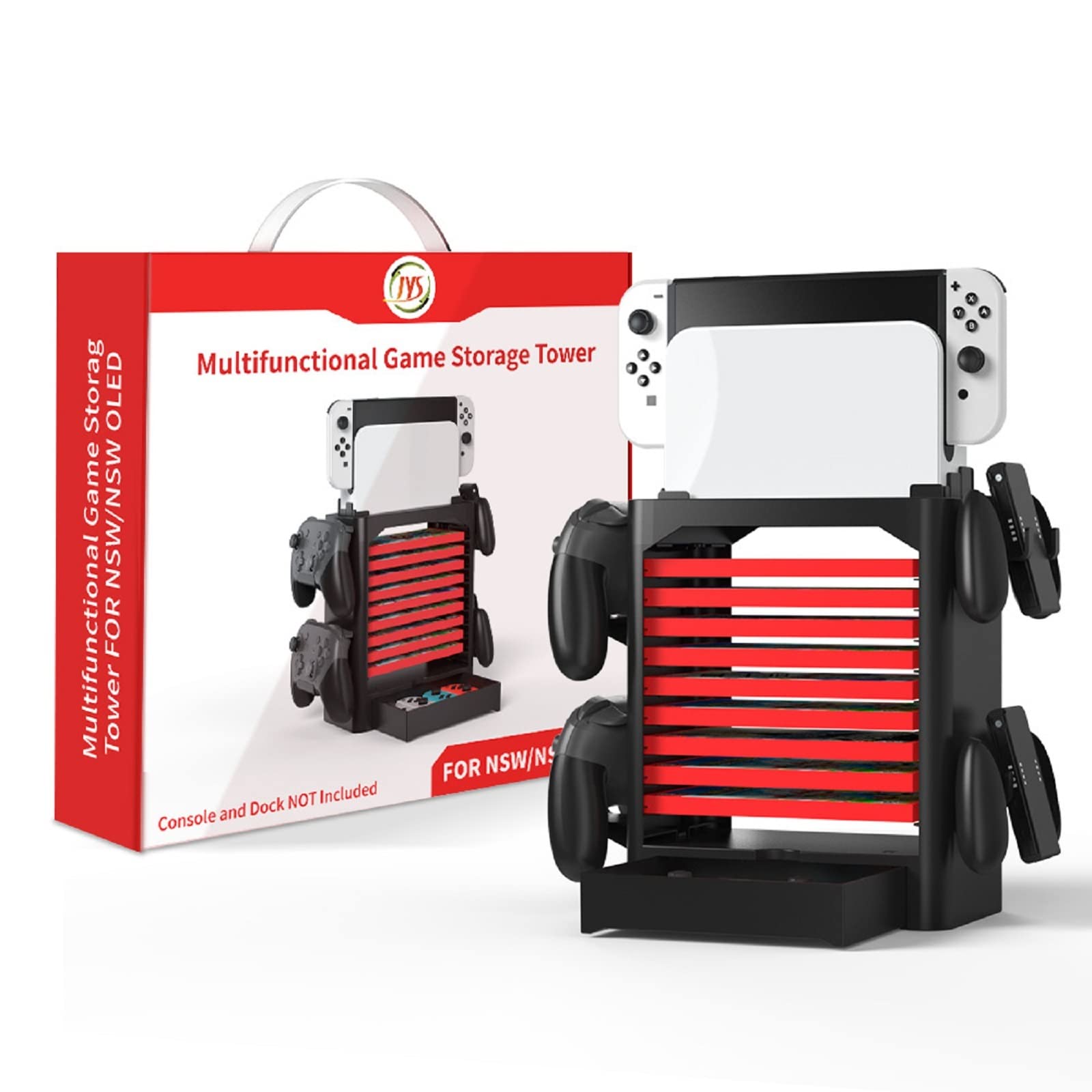 Wallfire Controller Multi-Funzione del Supporto per l'immagazzinamento del Supporto della Torre di stoccaggio del Gioco per Controller Host Console di Switch