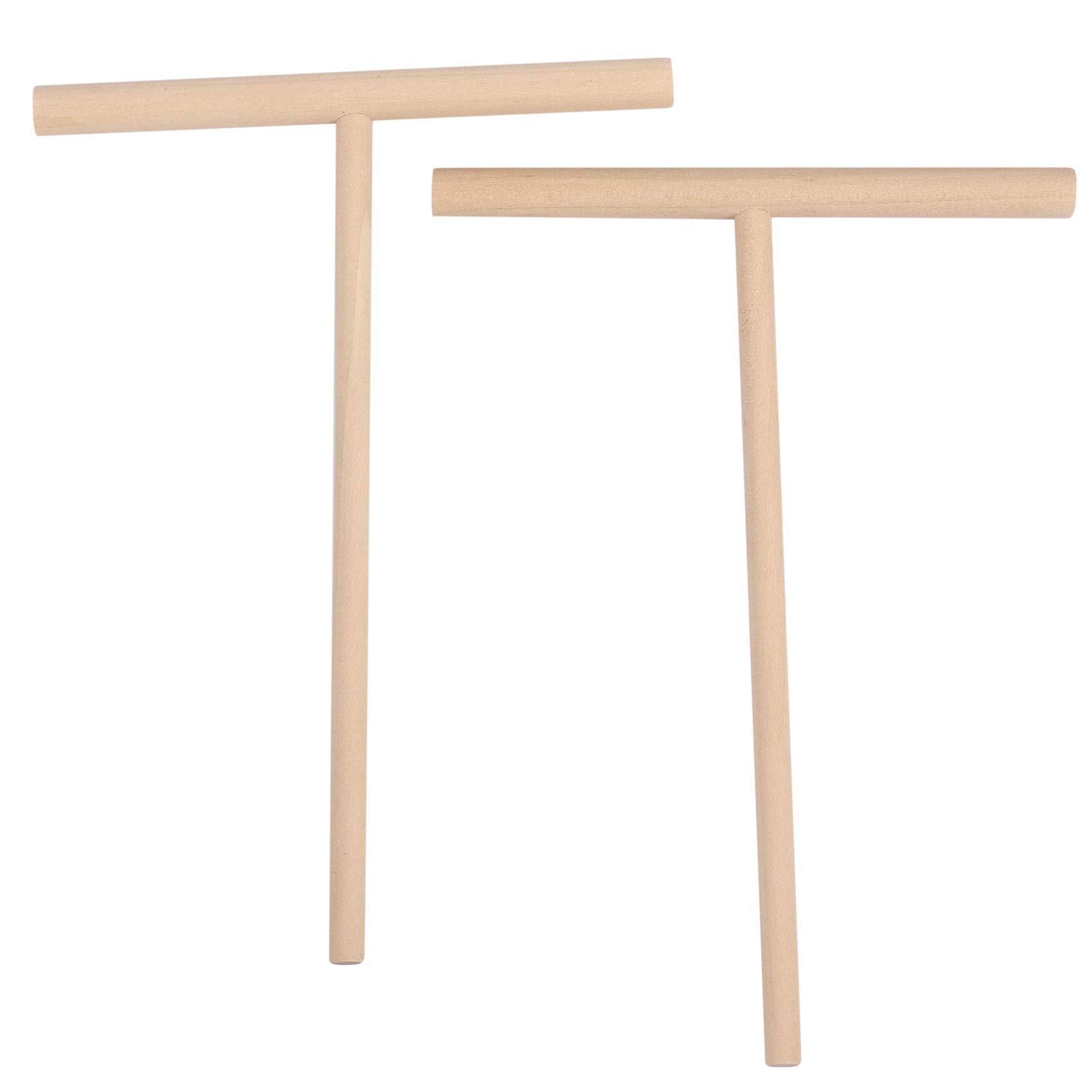 Spactz Beige Practial T Shape Crepe Maker Pancake Batter Wooden Spreader Stick Kit Diy