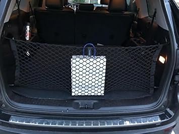 Envelope Style Trunk Mesh Cargo Net | for Toyota Highlander 2014-2026 Regular & Hybrid Car Accessories | Premium Trunk Organizers and Storage | SUV Truck Cargo Nets | Vehicle Carrier Organizer