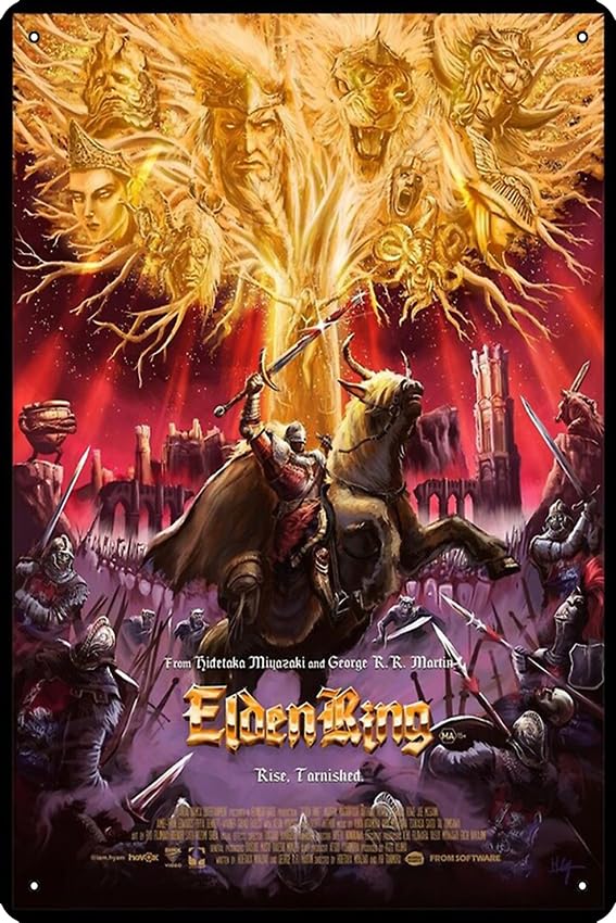 Amazon.com: Elden Ring Movie Fun Art Poster Poster 8 x 12 Inch