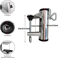 Vista 3 de Soporte de abrazadera para paraguas de alta resistencia, clip para silla de patio, 2 piezas