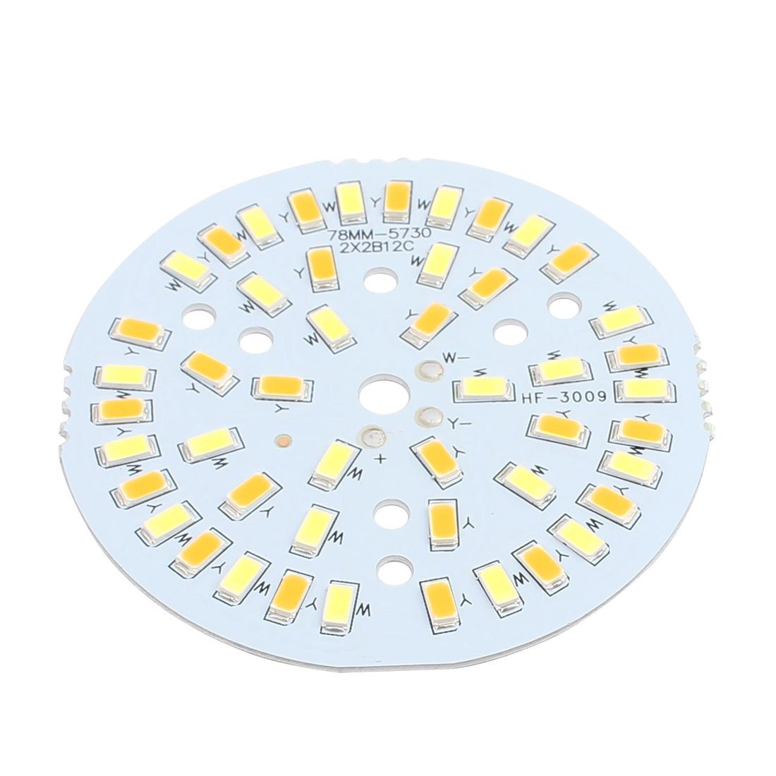 Aexit 78mm Dia 12W 48 LEDs 5730 SMD Double Color LED Ceiling Light Aluminum Board (5494e632f93fe1f973e8ce8e08ee8bcc)