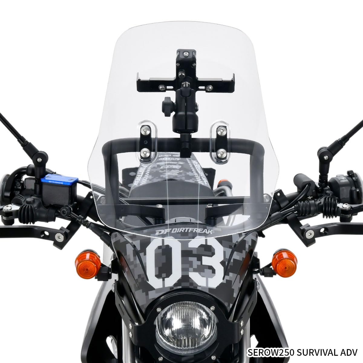 ZETA Screen with Mounting Bar XTZ125 SEROW250 Adventure Windshield