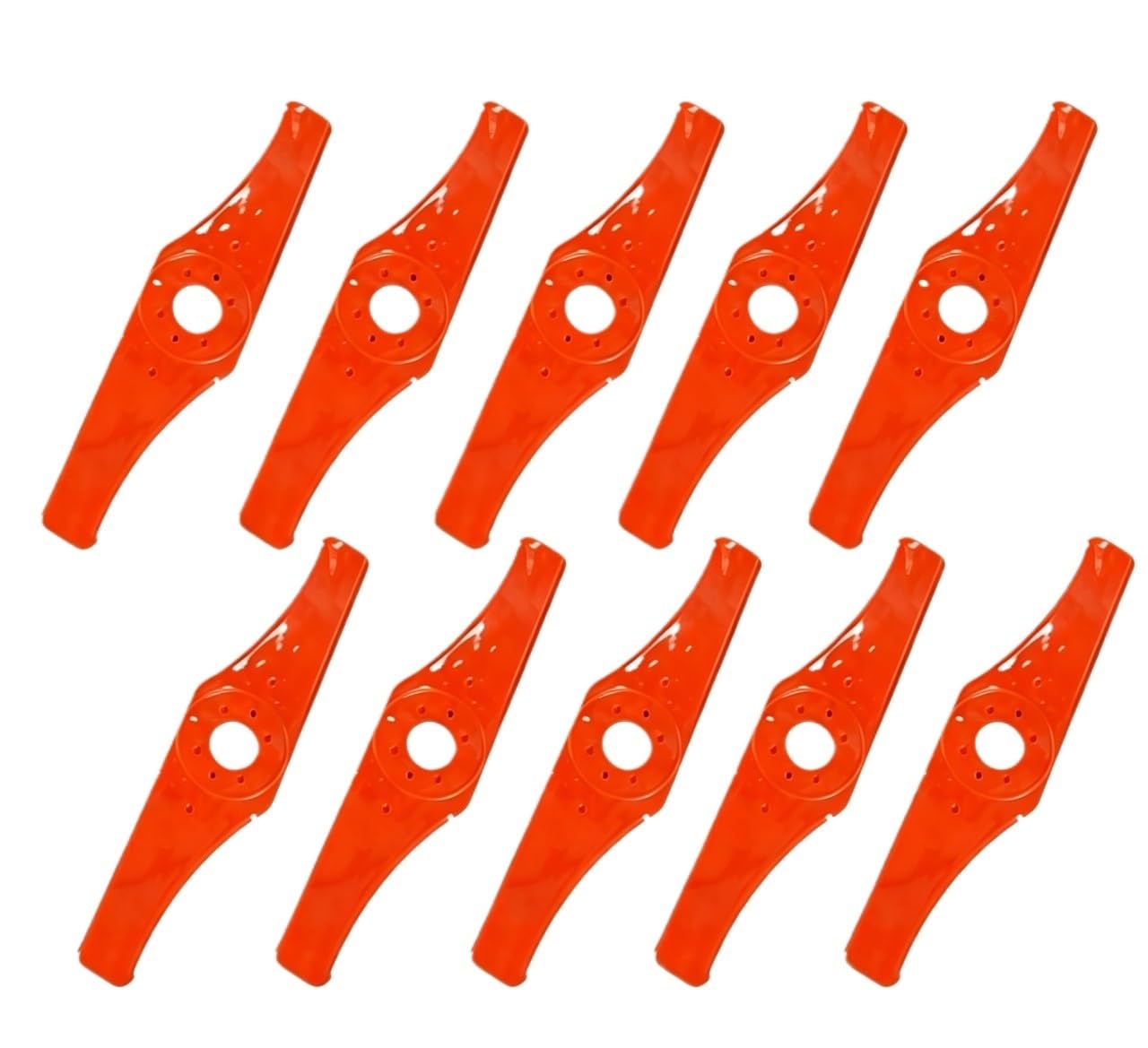 Cabezal Cortador De Cepillo De Nailon Universal 2T / 3T, Cenador De 25,4mm, for Cortadoras De Césped Eléctricas A Gas, Pieza De Recortadora Universal(2T Nylon blade 10pcs)