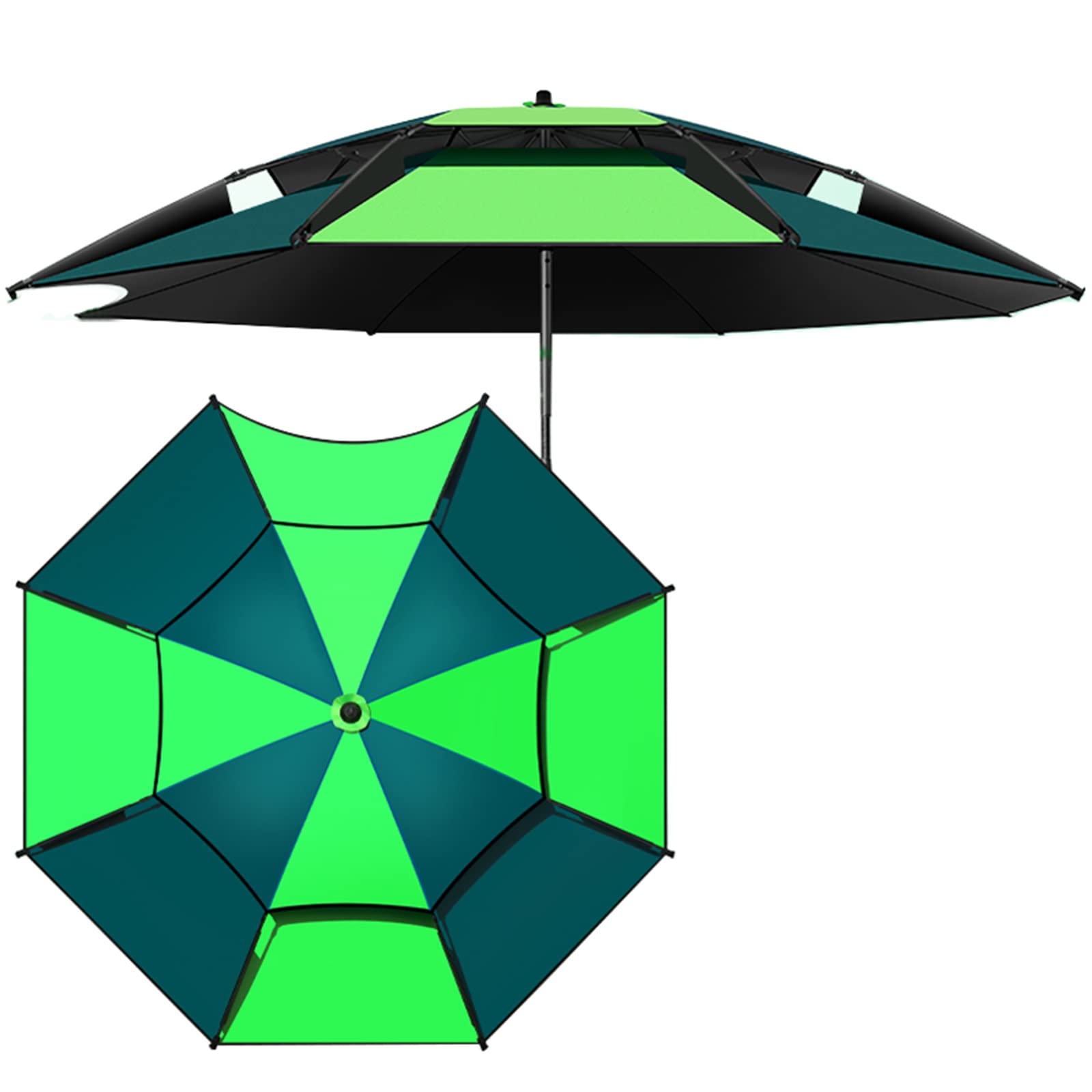 Parasol ogrodowy Parasol wędkarski Parasol Osłona przeciwsłoneczna - z akcesoriami wędkarskimi - Parasole ogrodowe Przeciwdeszczowe - 99% ochrona przeciwsłoneczna używana na zewnątrz Kemping