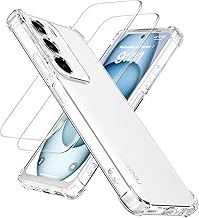 XINYEXIN Case for Realme C71 4G / Realme P3 Lite with 2 Pieces Tempered Glass Screen Protectors – Transparent Flexible TPU Case with Airbag Corners, Non-Slip