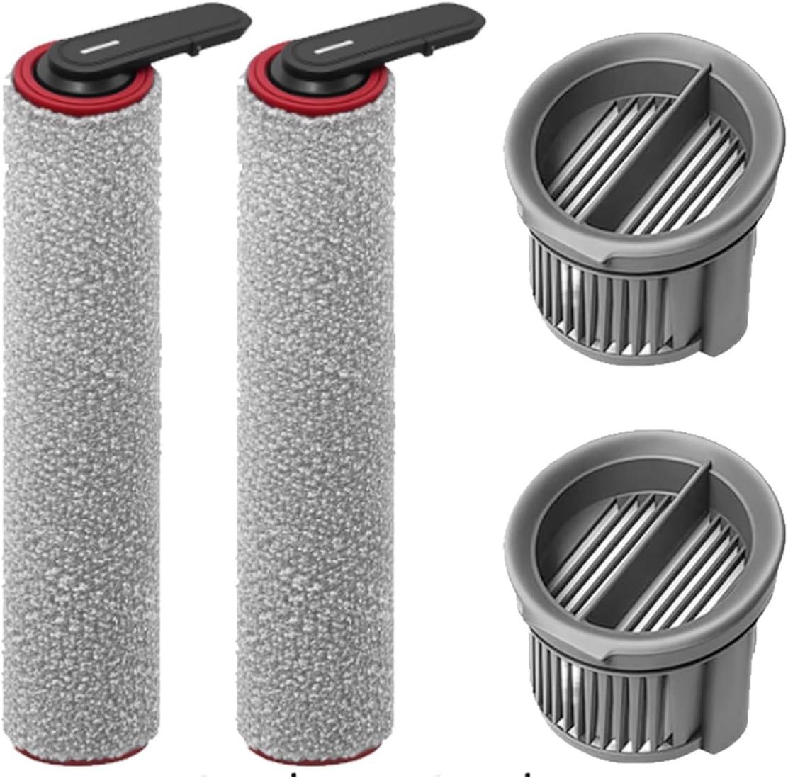 Replacement Accessories Kit for Mova X4 Pro Wet Dry Vacuum Cleaner, : 4pack Includes Roller Brush Filter Spare Parts Attachments
