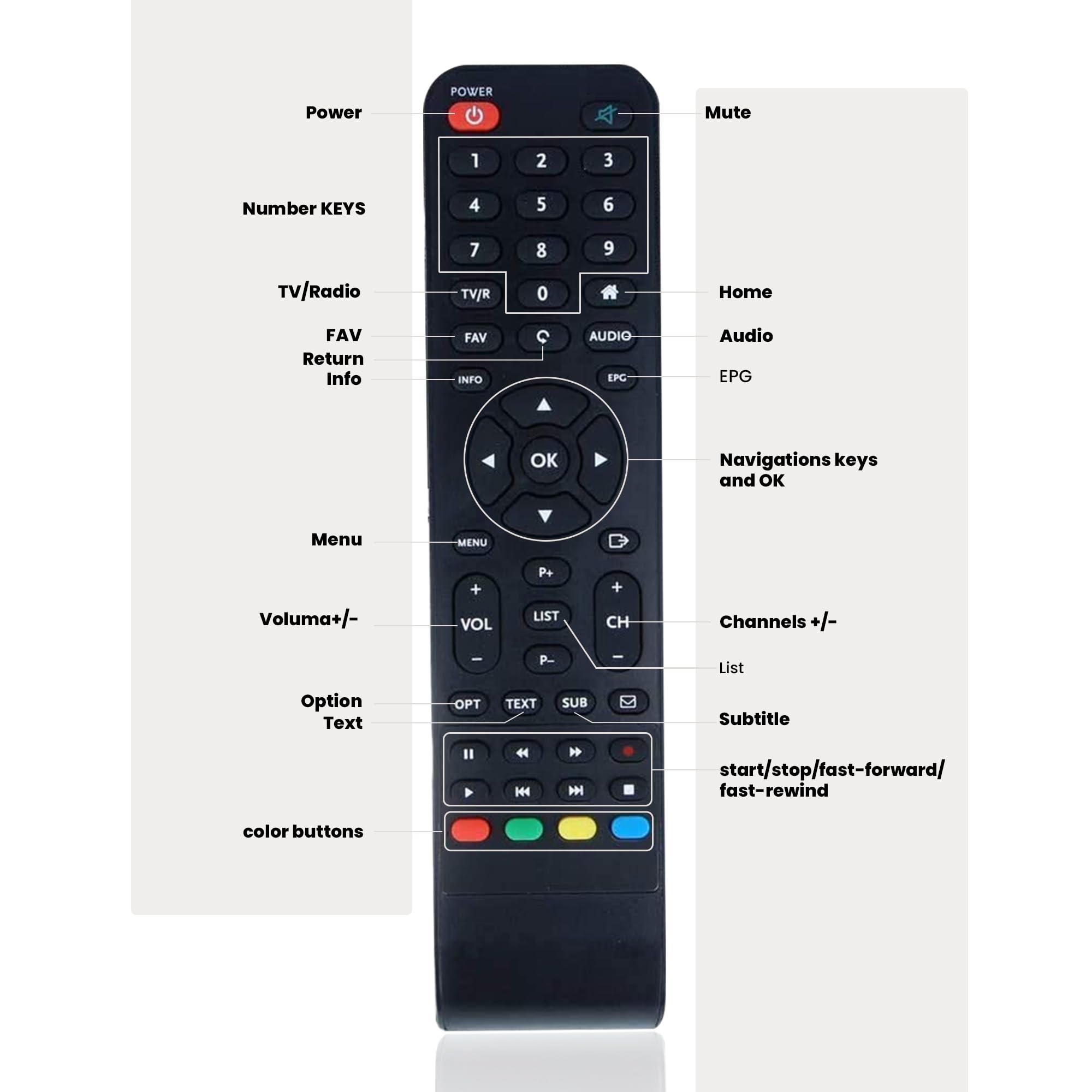 LEYF TNTSAT Decodeur TNT Satellite Recepteur Dsr 3231t - HD Astra (19,2°) / USB/HDMI / MPEG4 / Full HD / 1080P (Carte Non Incluse !)