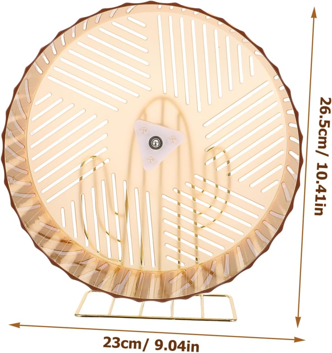 Silent Base Hamster Wheel with Stand for Small Pets Exercise Suitable for Hamsters Chinchillas Hedgehogs Small Animal Running for Healthy Fitness and Active Play Random Color