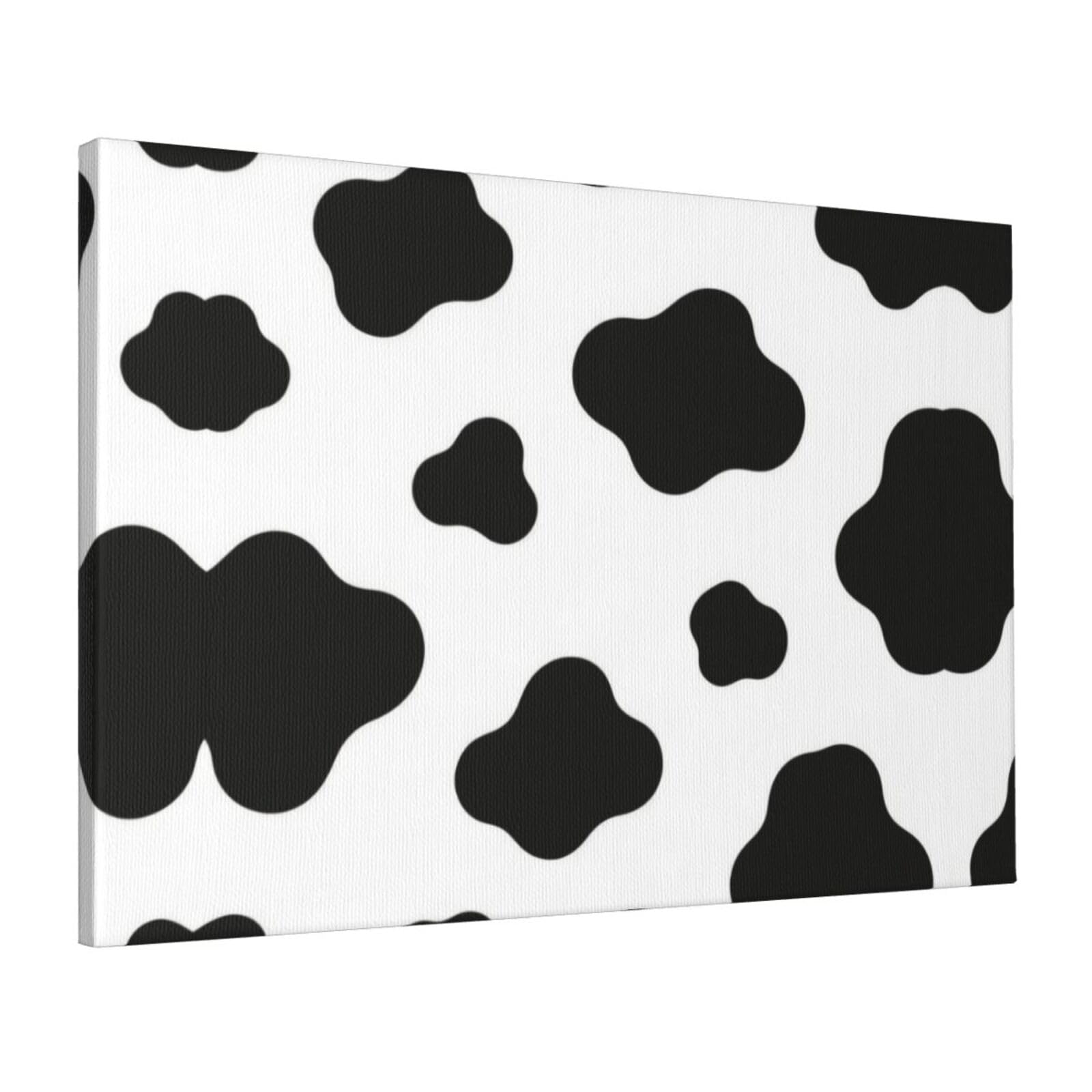 CNTDBU cow print Canvas Wall Art 16x24 Inch-Large Modern Painting Print for Living Room, Framed Ready to Hang Artwork for Bedroom