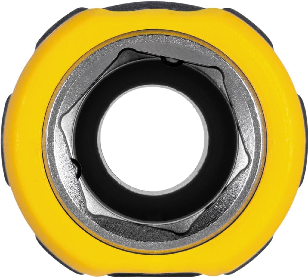 VACO VAC1090 9-in-1 Multi-Nut Driver, Pass Through Precision, Laser-Etched SAE Hex Sizes 3/16-Inch to 3/4-Inch, Threaded Rod, Comfort Handle