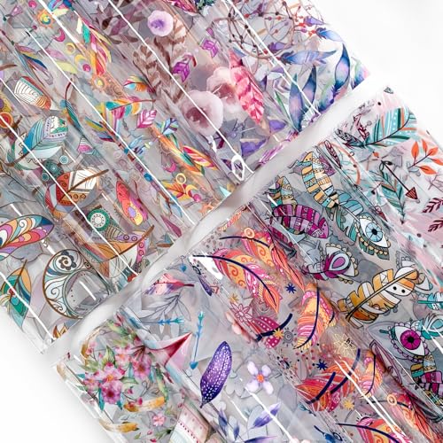 Vinyle PVC transparent bohème A4 pour personnaliser vos carnets de notes et déco de maison