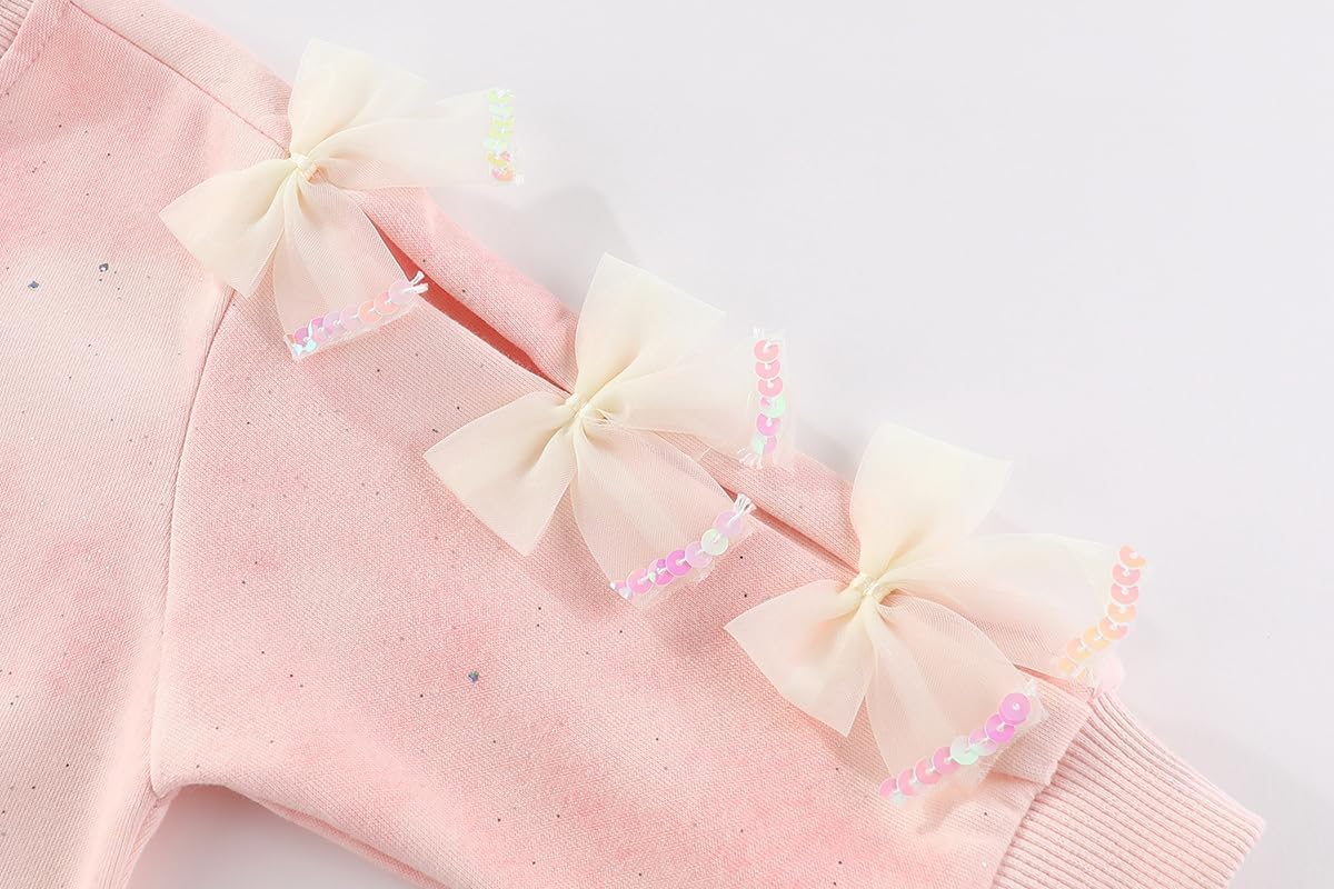 Peacolate 2-7T Spring Fall Summer Little Girls 2pcs Clothing Set T Shirt and Jeans - Image 5