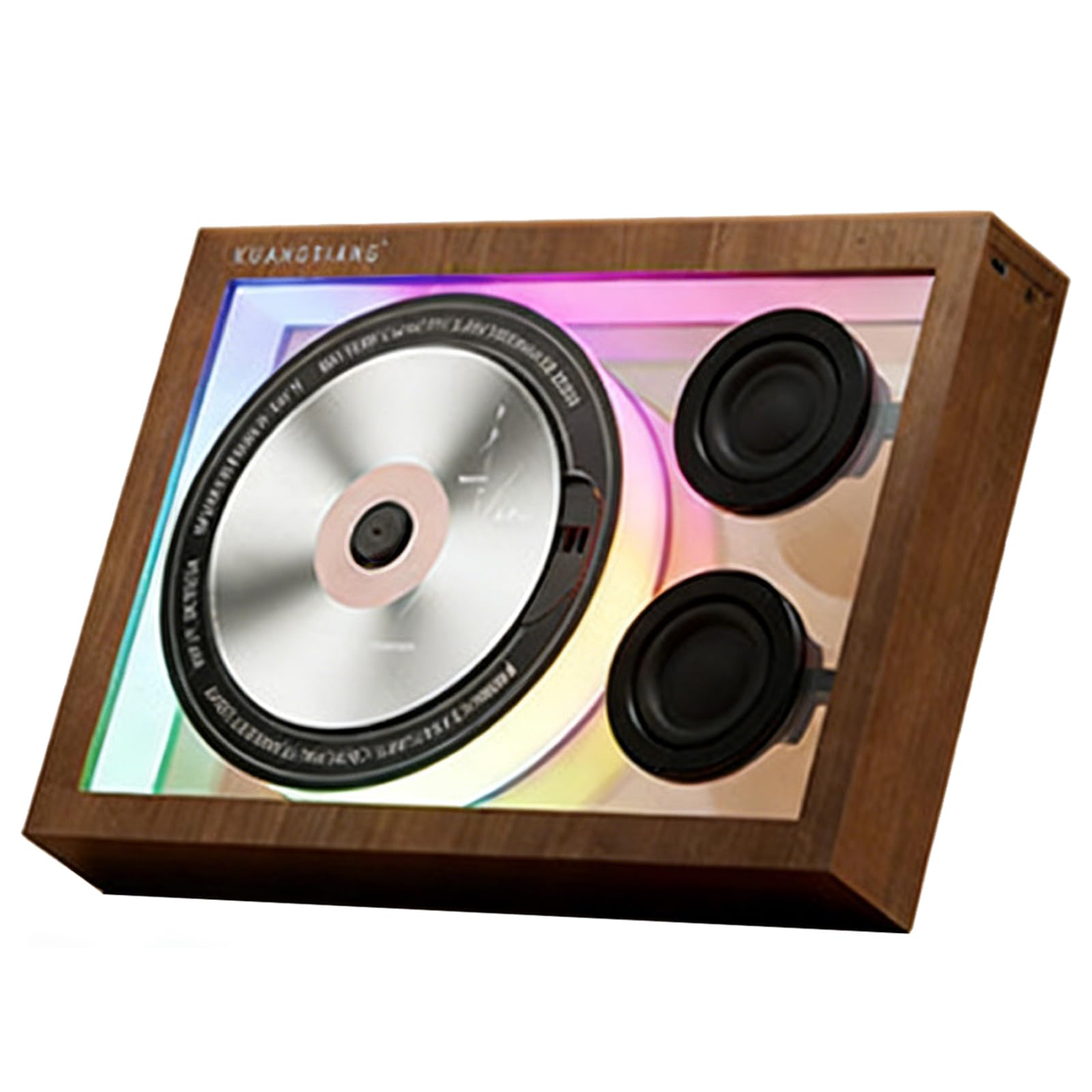 Lettore CD Bluetooth - Lettore musicale da tavolo e da parete con telecomando, luce ambientale, supporta CD, scheda TF e radio FM