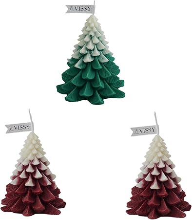 Amazon Co Jp クリスマスツリーワックスの香りのキャンドルティブカーブ家の装飾小道具グリーン クリスマスツリーワックスの香りのキャンドルティブカーブ家の装飾支柱白赤 おもちゃ