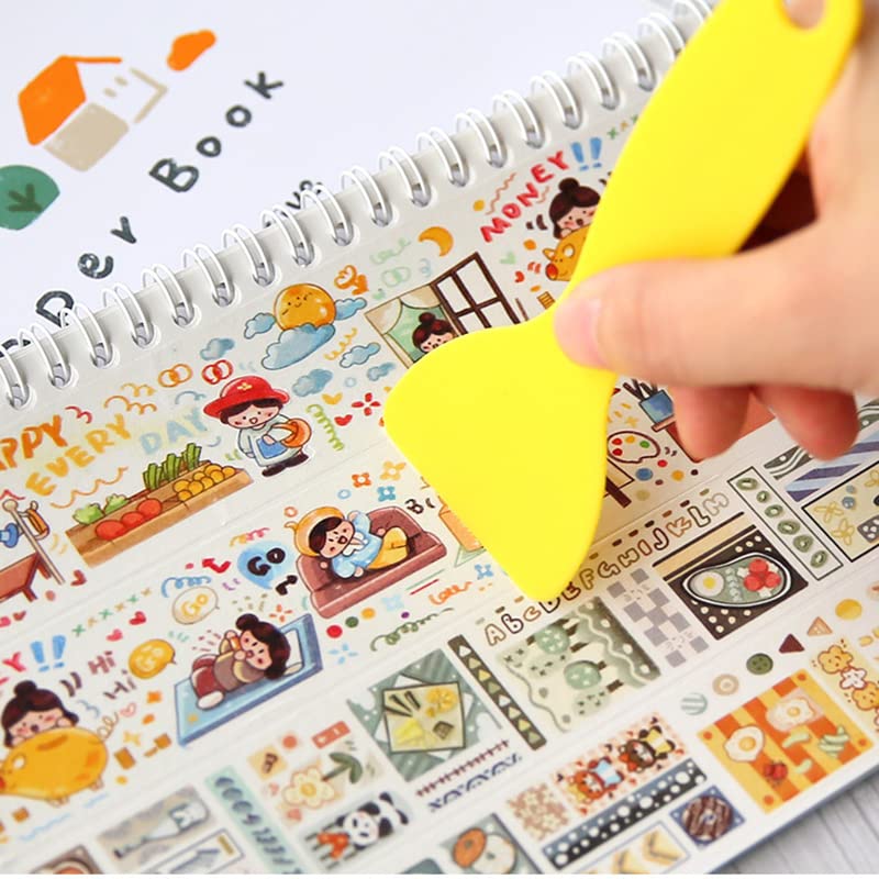 Amazon.co.jp: A5 両面剥離タイプ シール帳 収集アルバム 再利用可能