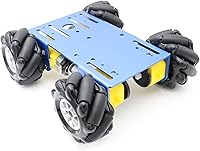 Vista 1 de Chasis de automóvil inteligente de metal 4WD, MC100 Control remoto Omnidireccional Rueda Robot Plataforma Kit de automóvil con rueda Mecanum