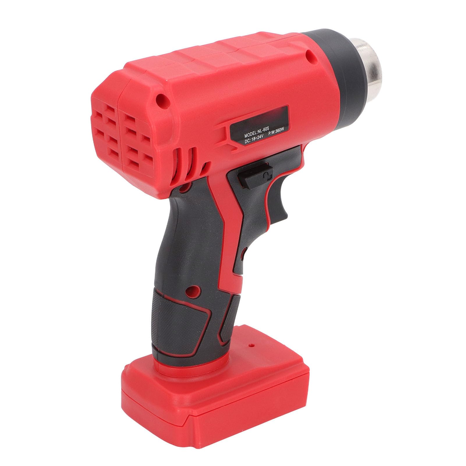 Kit di pistola di calore a cordone 360W pistola ad aria cal a riscalmento rapido per artigianato tubi di rimpasto con batteria al litio a 4 ugelli