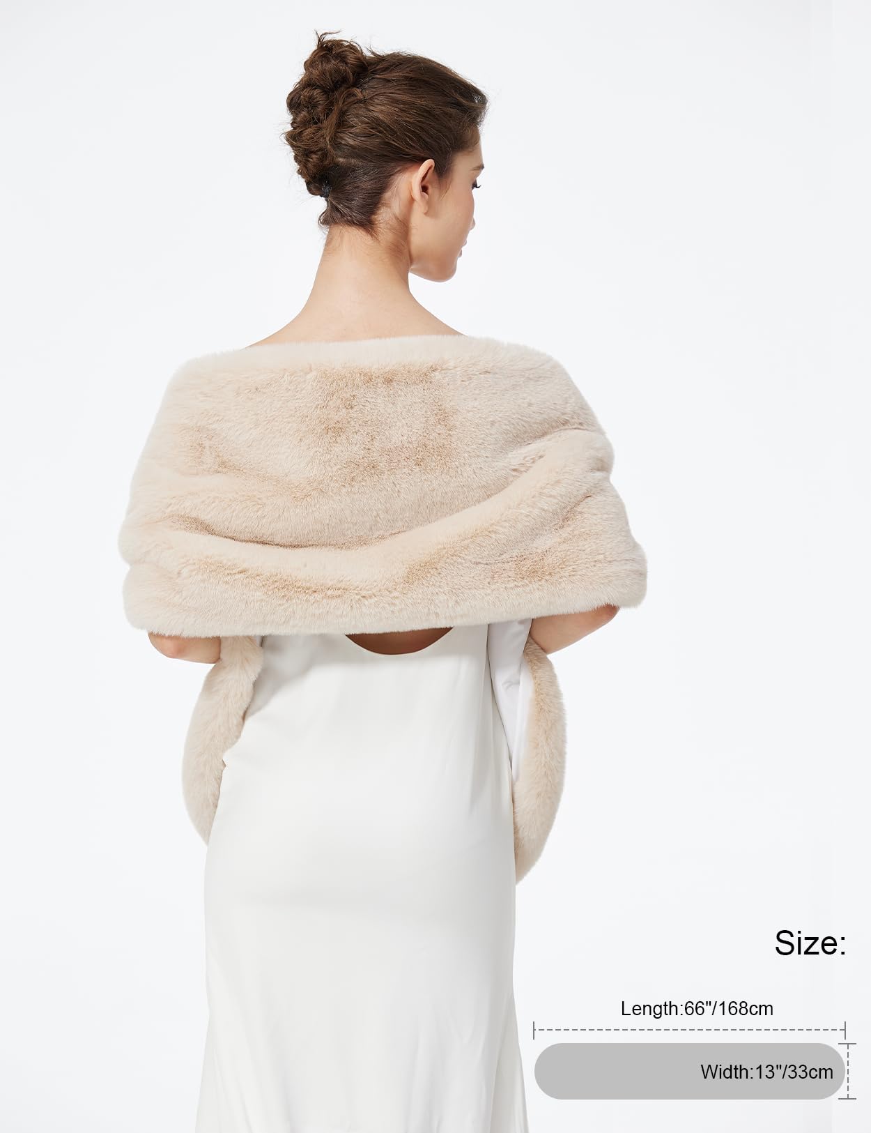 BEAUTELICATE Chal Estola de Pelo Mujer Boleros para Invierno Fiesta Novia Bodas