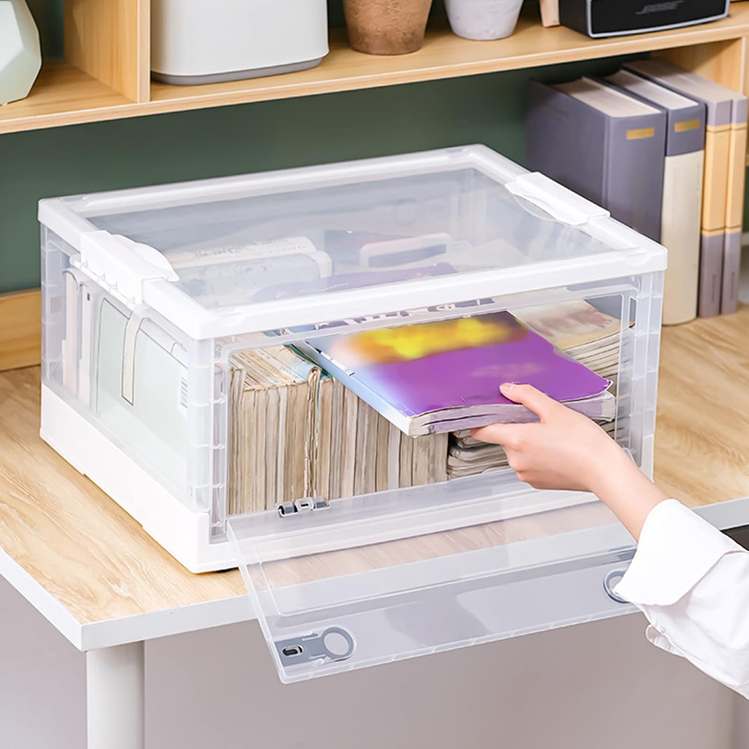 Lopunny Storage Box With Lids Collapsible Storage Bins