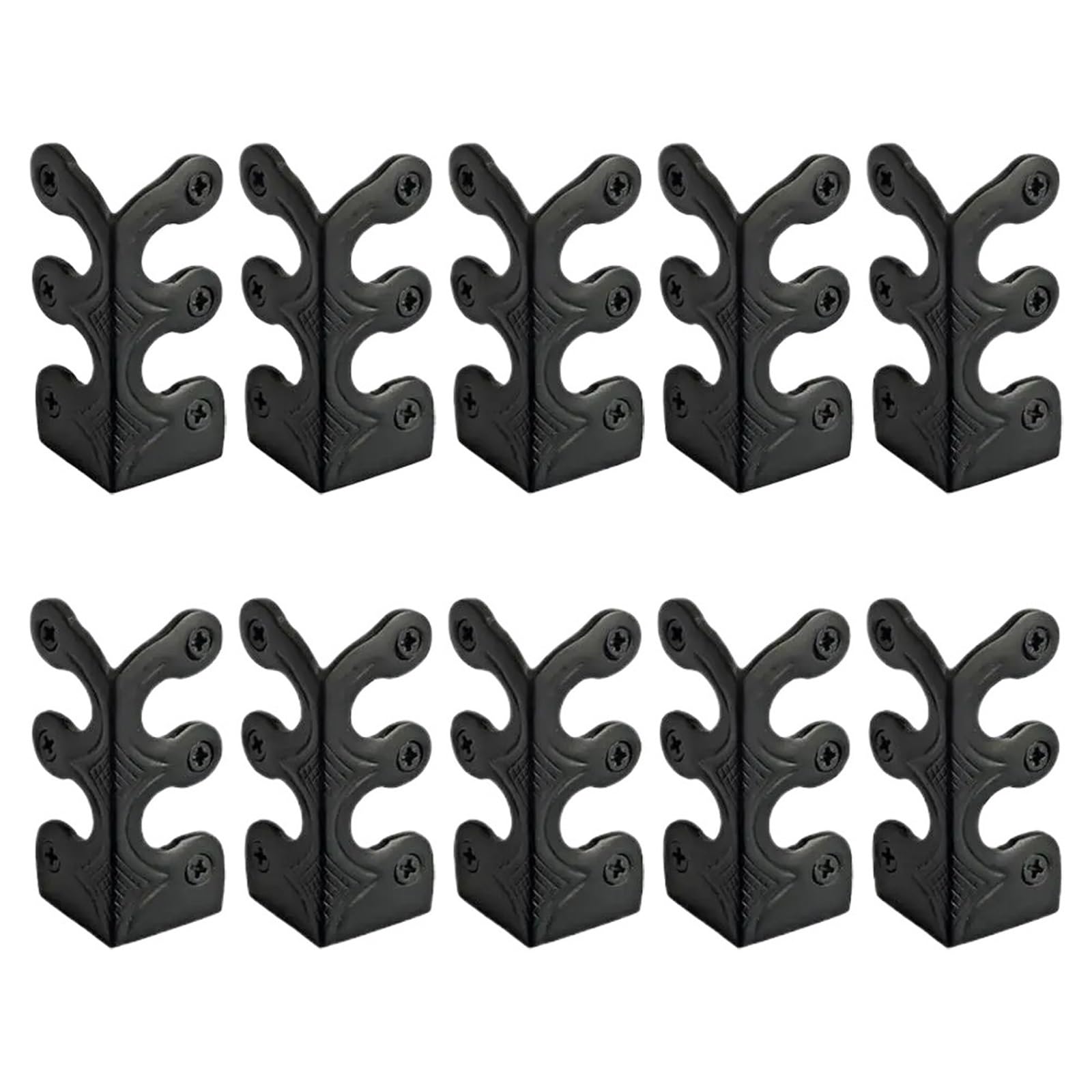 Skirting Board Corner Protectors 10pcs Vintage Solid Brass Skirting Board Corner Protectors Baseboard(ColorA)
