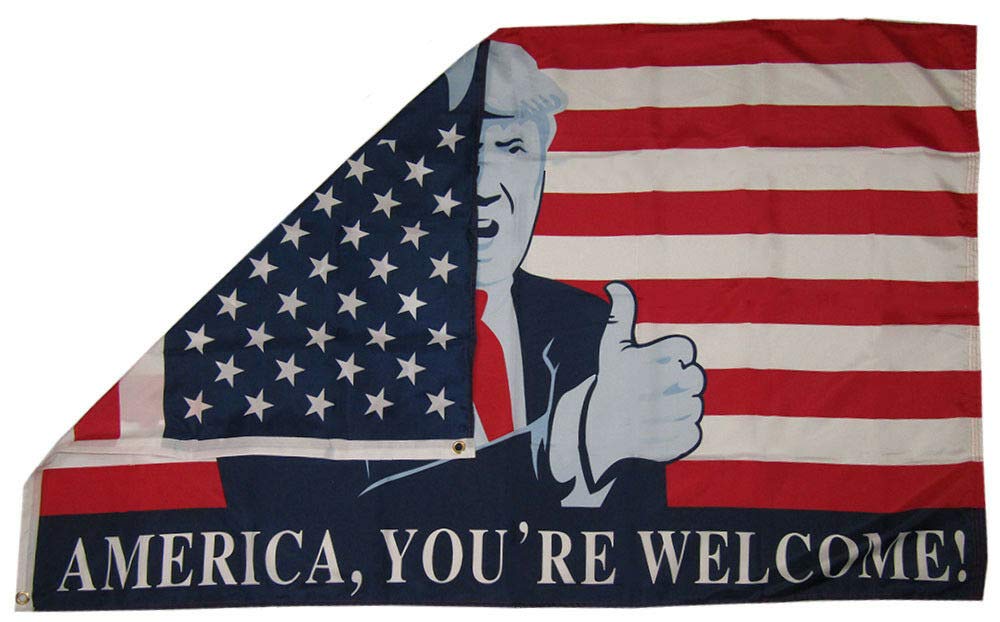 Bandiera Politica Poliestere Bandiera Trump 2024 Keep America Great - 3x5 Piedi, Poliestere, Bianca, Per Mostrare Supporto Bandiera MAGA 3x5 Piedi - Foto 14