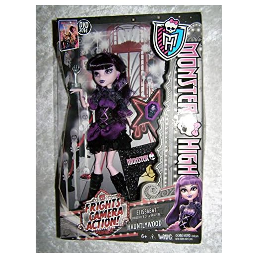 Monster High Leksak - Skräck kamera Action Hauntlywood - Elissabat modedocka vampyrdotter