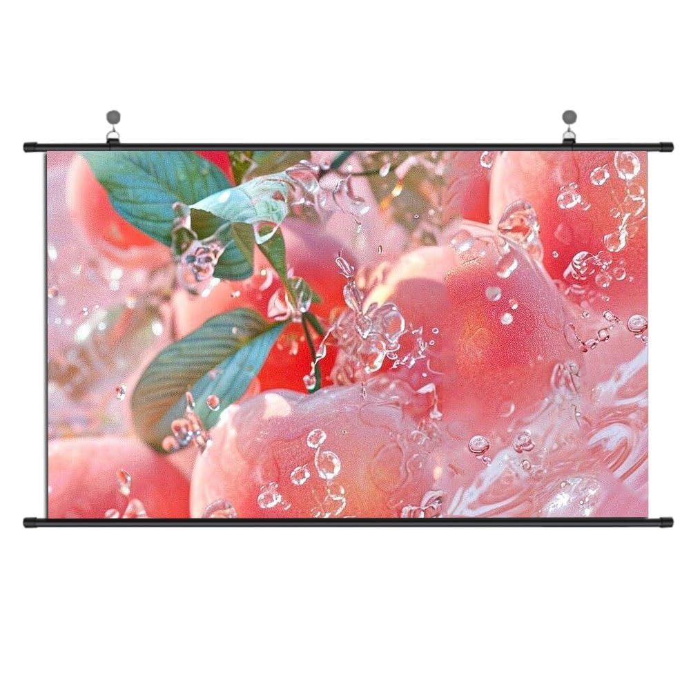 Écran de projection enroulable 16:9 pour vidéoprojecteur intérieur et extérieur