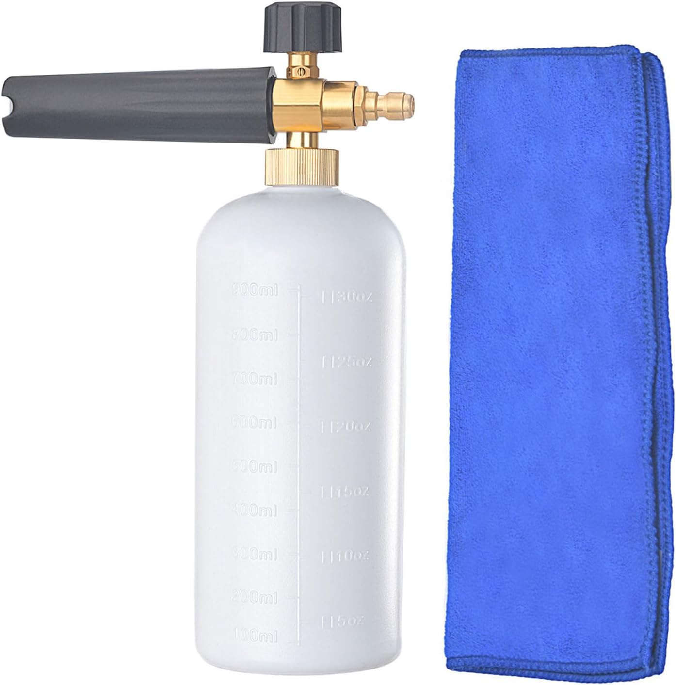 Foam Cannon Snow Foam Lance 1/4 Inch Quick Connector Compatible with Pressure Washer Gun. (1 liter )