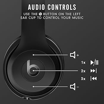 ヘッドフォン/イヤフォン Apple - Beats Solo3 Wireless Gloss Black Beats Solo3 - Wireless On-Ear Headphones - Up to 40H Battery