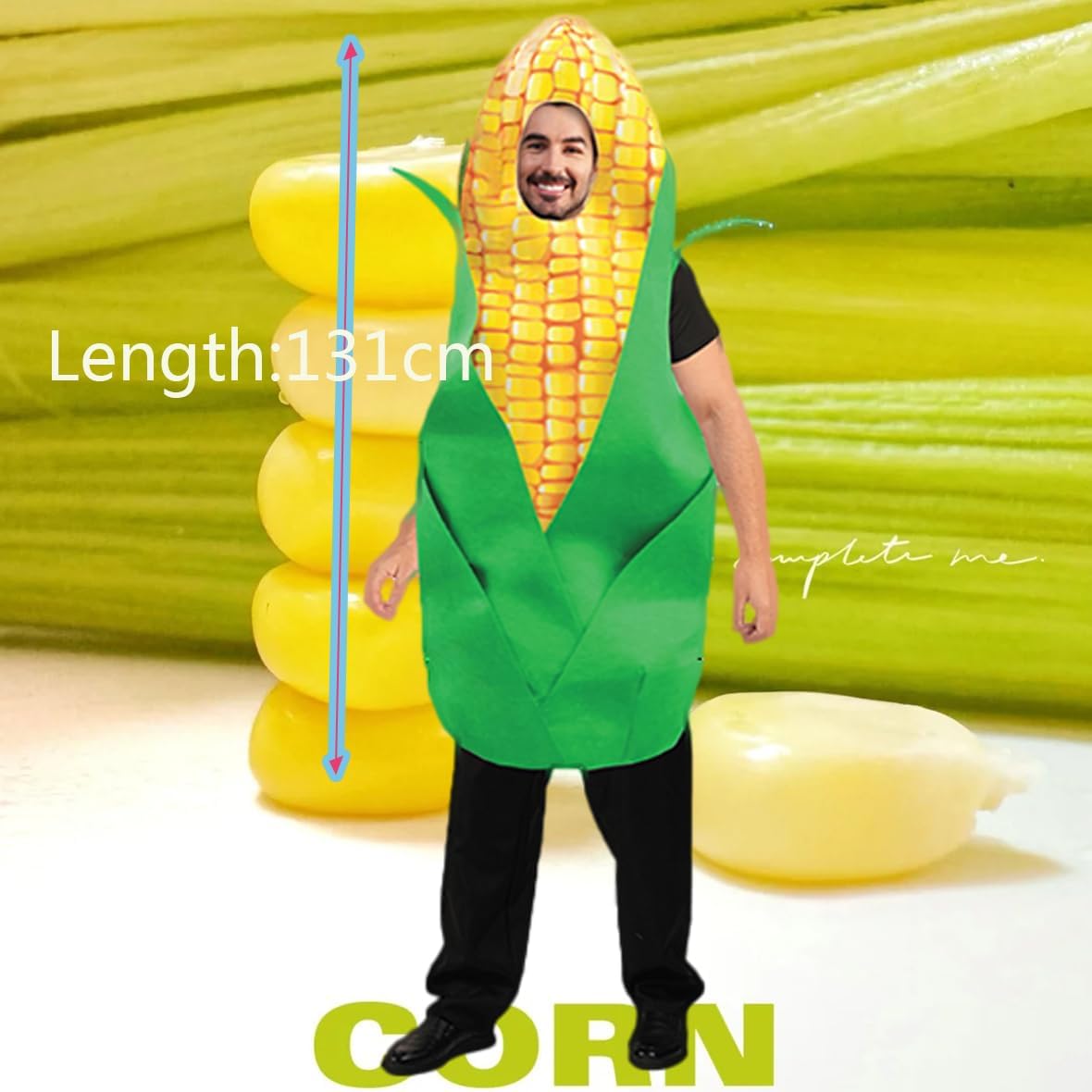 PGOND Adult Corn on the Cob Halloween Costume, corn costume adult One Size - Image 4