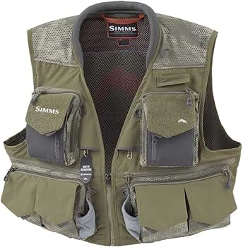 Amazon | [Simms] Guide Vest ガイド ベスト US:M JP:L Hex Camo