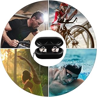 SECFOU 1 Conjunto De Fones De Ouvido Esportivos Fones De Ouvido Invisíveis Com Cancelamento De Ruído Fones De Ouvido Fones De Ouvido Fones De Ouvido Intra-Auriculares Fone De Ouvido