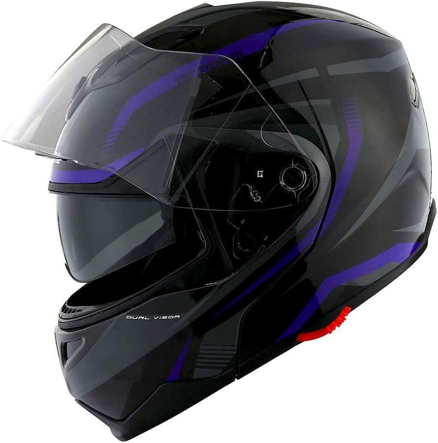 1Storm Motorcycle Street Bike Modular/Flip up Dual Visor Sun Shield Full Face Helmet 1Storm Motorcycle Street Bike Modular/Flip up Dual Visor Sun Shield Full Face Helmet